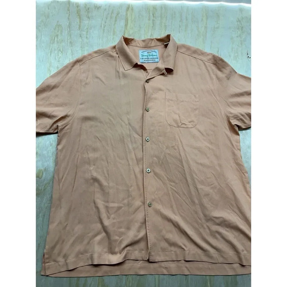 Tommy Bahama MLB Cactus League Embroidered 2015 Short Sleeve Silk Shirt Size XL - Picture 2 of 8